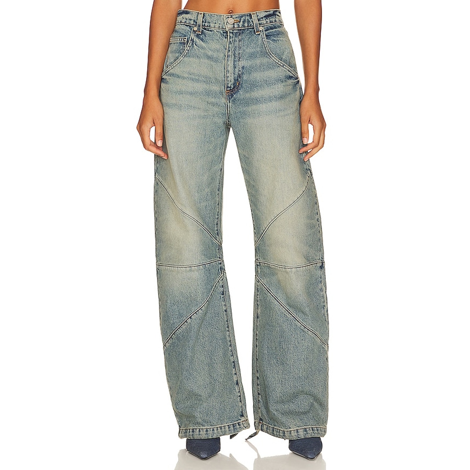 Eb Denim Paneled Forest Frederic Denim Jeans Size 25